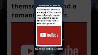 YouTube Started as a Dating Site #curiosities #youtubeshorts #history