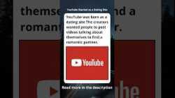 YouTube Started as a Dating Site #curiosities #youtubeshorts #history