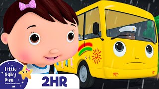 Wheels on the Bus Go Round and Round! | 2 Hours Baby Song Mix - Little Baby Bum Nursery Rhymes