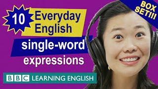 BOX SET: English vocabulary mega-class! Learn 10 single-word expressions in 26 minutes!