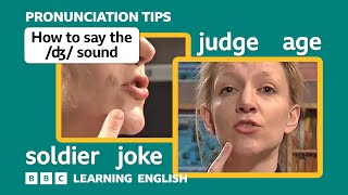 ? Voiced consonant /dʒ/ in 'judge', 'age' and 'soldier' - English Pronunciation Tips