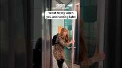 What to say when you are running late #shorts