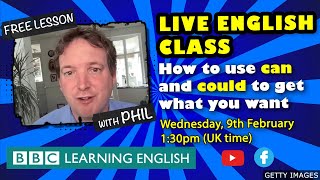 Live English Class: how to use the modal verb ‘could’