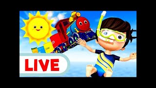 ☀️ Summer Fun LIVE! Animal Adventures, Cars & Songs | Baby Shark, Wheels on the Bus & More ?