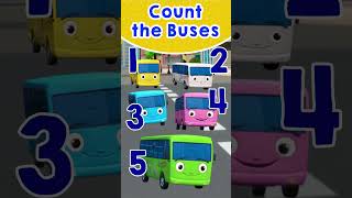 How Many Buses Can You Count? ? 10 Little Buses #LBB #Short #Bus