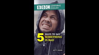 5 ways to say something is very bad #shorts