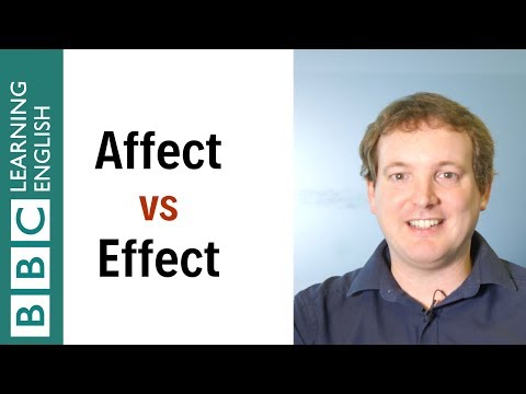 Affect vs Effect: English In A Minute