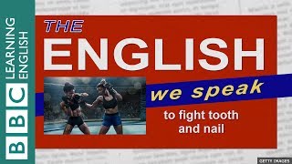 To fight tooth and nail: The English We Speak