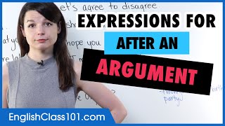 Learn English | Expressions for after an argument