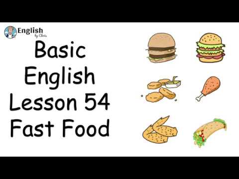 ผู้เริ่มต้น English - Lesson 54 - Fast food
