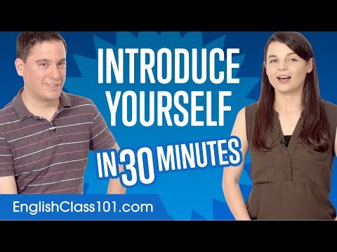 Introduce Yourself in English in 30 Minutes