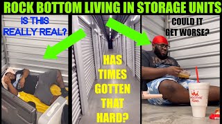 HIGH COST OF LIVING DRIVING PEOPLE TO LIVE IN STORAGE UNITS!!