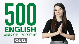 Quiz | 500 English Words You'll Use Every Day - Basic Vocabulary #90