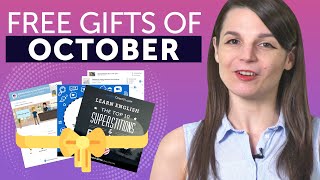 FREE English Gifts of October 2019