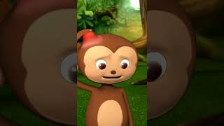 5 Little Monkeys Falling Off the Bed??️ #shorts #nurseryrhymes #toddlerlife