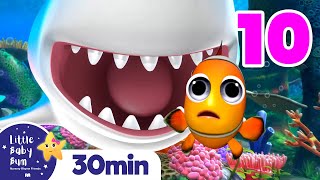 10 Little Fishes & Sharks +More Nursery Rhymes and Kids Songs | Little Baby Bum