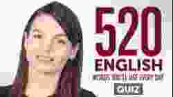 Quiz | 520 English Words You'll Use Every Day - Basic Vocabulary #92