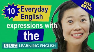 English vocabulary mega-class! Learn 10 everyday English expressions with 'the' in just 23 minutes!