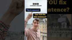 ‘Tip is unusual’ – Fix this sentence! #shorts