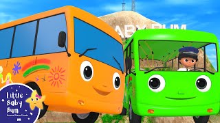 10 Little Buses | Learn Colors | Little Baby Bum - Nursery Rhymes for Kids