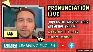 English pronunciation live lesson with Ian