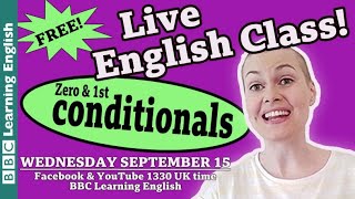 Live English class - zero & first conditionals