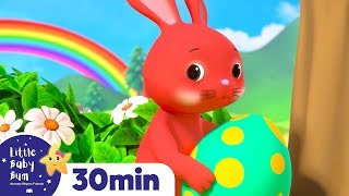 Rainbow Hopping Bunnies - Easter Egg Hunt +More Nursery Rhymes | Learn with Little Baby Bum