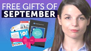 FREE English Gifts of September 2019
