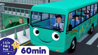 Wheels On The Bus | Vehicle Song for Kids | Nursery Rhymes & Kids Songs | Learn with Little Baby Bum