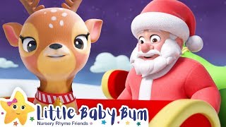 Santa's Raindeer Song - Christmas Songs for Kids | Nursery Rhymes | ABCs and 123s | Little Baby Bum!