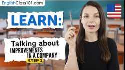 Talking About Improvements in a Company