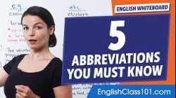 5 Common Latin Abbreviations Used in English | Learn English Grammar for Beginners