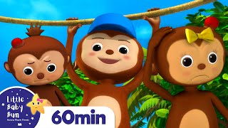 5 Little Monkeys Swinging In The Tree | +More Nursery Rhymes | ABCs and 123s | Little Baby Bum