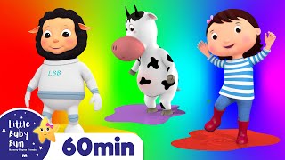 Learn Rainbow Colors! +More Nursery Rhymes and Kids Songs | Little Baby Bum