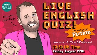 Live English Quiz - #27 Fiction