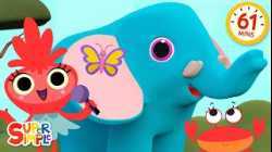 Baby Elephant + More | 1 Hour of Jumbo Kids Songs | Super Simple Songs