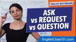 Difference between "Ask", "Request" and "Question" | Learn English Grammar for Beginners