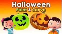 Pumpkin Painting & Carving Kids Songs ?? | Halloween DIY Crafts & Rhymes | Little Baby Bum