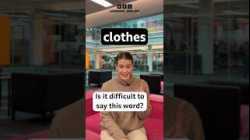 Pronunciation hack – ‘clothes’ #shorts