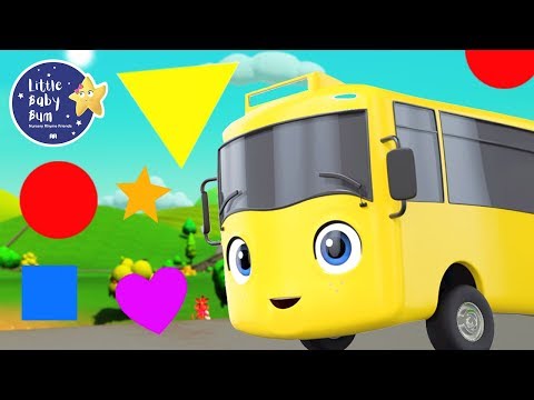 Learn Shapes with Go Buster | Shapes and Colors for Kids | Nursery Rhymes | Little Baby Bum