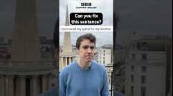 ‘I borrowed my guitar to my brother’ – Fix this sentence! #shorts #english