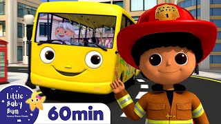 Wheels On The Bus and Fire truck +More Nursery Rhymes and Kids Songs | Little Baby Bum