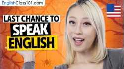 Last chance to start mastering English!