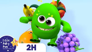 Yummy Fruits with Friendly Monster! | 2 Hours Baby Song Mix - Little Baby Bum Nursery Rhymes