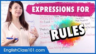 Giving orders and instructions in English: Common Expressions