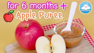 Apple Puree Baby Food Recipe for 6 Months+ by KidsOnCloud
