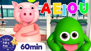 Learn Vowels Song +More Nursery Rhymes and Kids Songs | Little Baby Bum