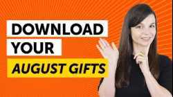 FREE English Gifts of August 2026