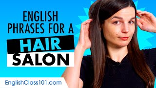 Useful English Phrases for a Hair Salon