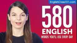 580 English Words You'll Use Every Day - Basic Vocabulary #98